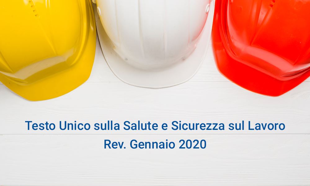 testo unico salute e sicurezza lavoro gennaio 2020