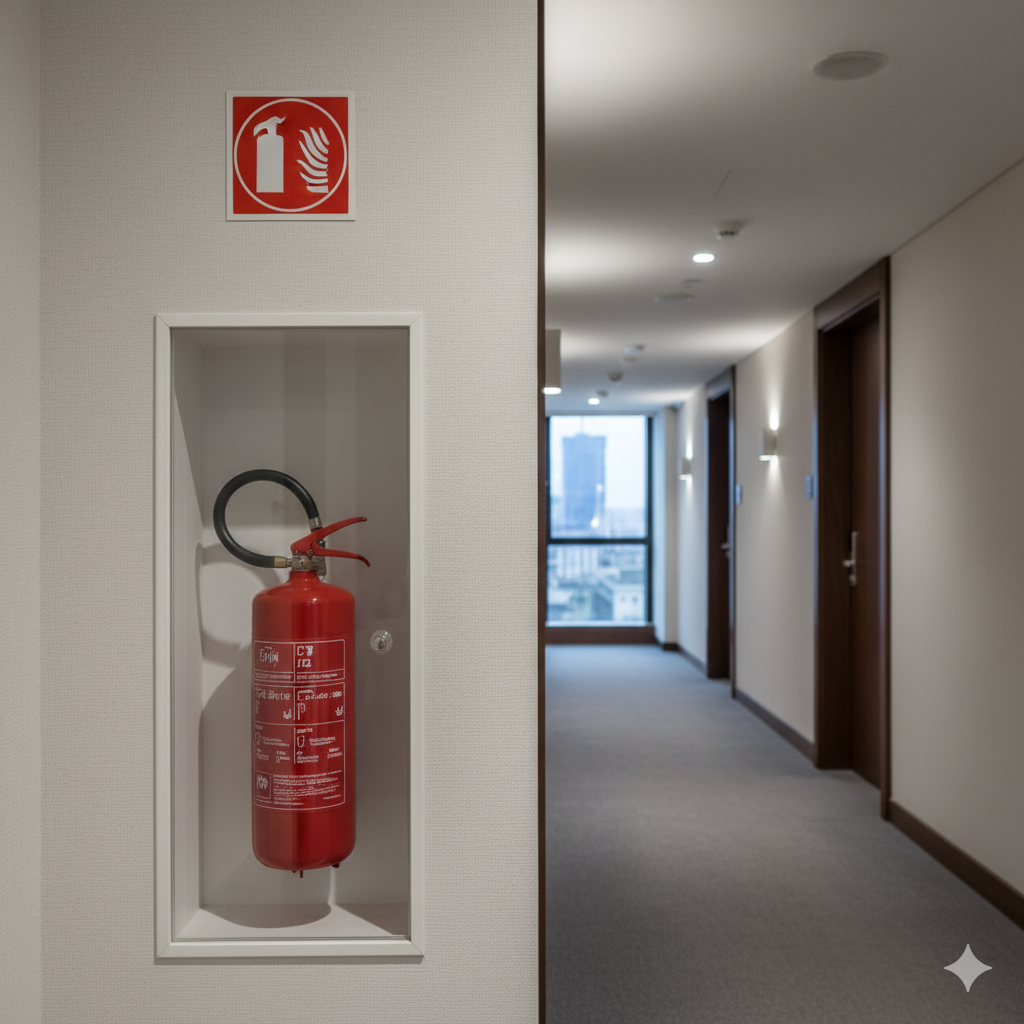 Estintore per hotel e strutture ricettive